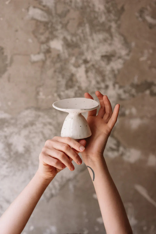 PLÄTZCHENTELLER "Handgemacht" Small: H 8 x Ø 11