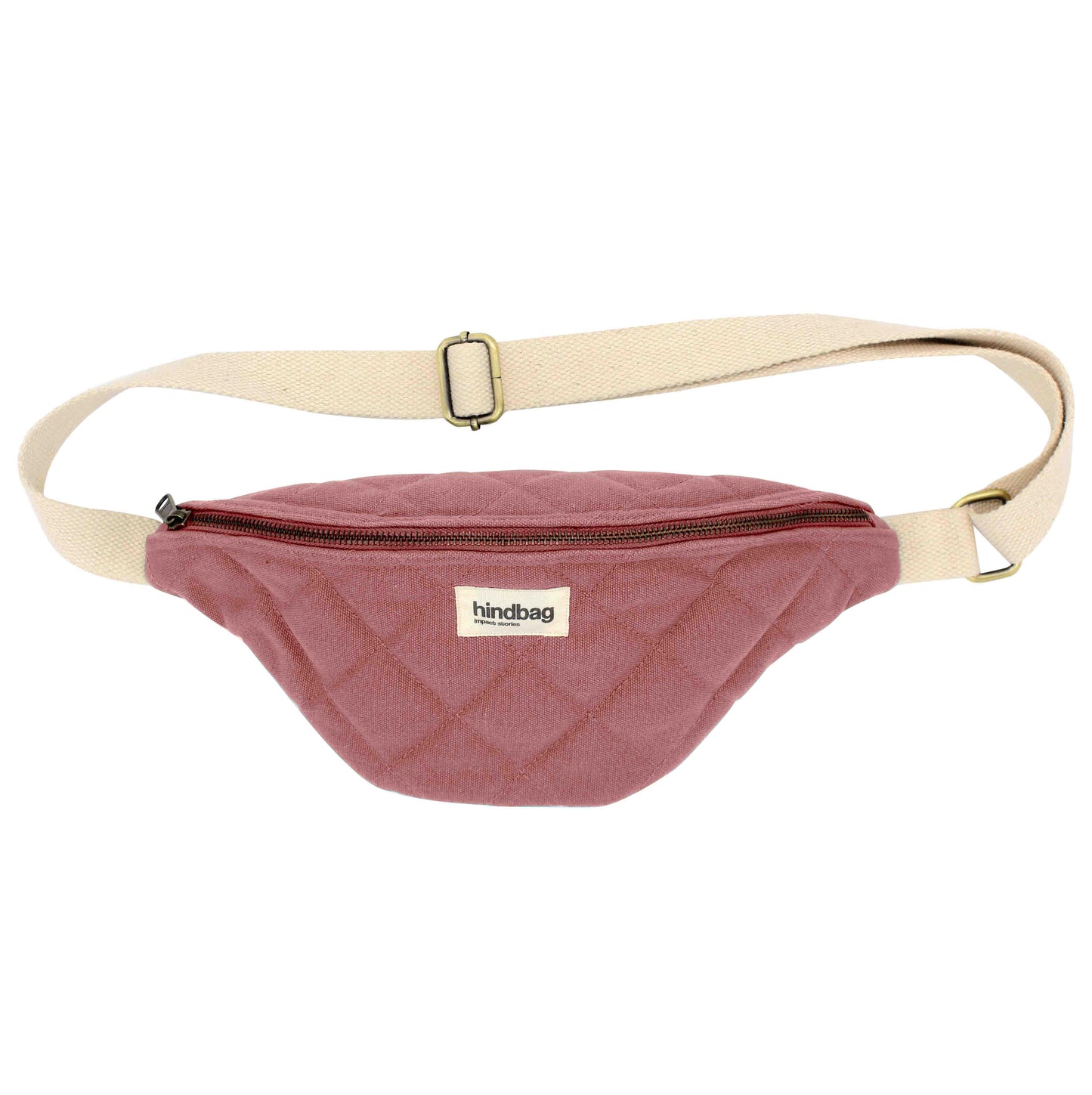 Gesteppte Gürteltasche Olivia in Blush